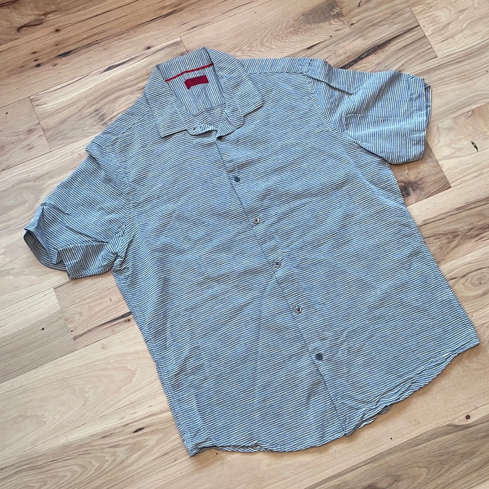 Alfani - Slim Fit Button Down Shirt - Sz L